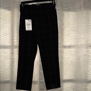 Zara Black Checkered Pants